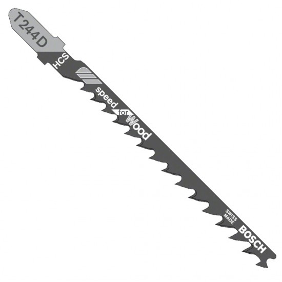 Bosch #2608630058 T244D Jigsaw Blade For Wood 100MM (L) x 5PCS