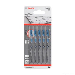 Bosch #2608631014 T118B Jigsaw Blade For Metal 92MM (L) x 5 (PCS)