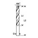 Bosch HSS-G Metal Drill Bit 1MM (D) x 12MM (L1) x 34MM (L2)