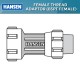 Hansen Fittings HFTA 20.1/2 Female Thread Adaptor 20MM x 1/2'' - Black