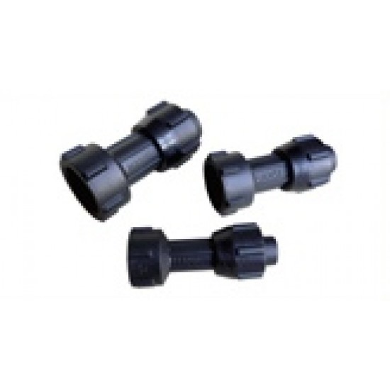 Hansen Fittings HFTA 32.1 Female Thread Adaptor 32MM x 1" - Black