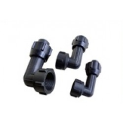 Hansen Fittings HFTE 20.1/2 Female Thread Elbow 20MM x 1/2'' - Black