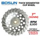 Bosun Thick Segmented Cup Wheel 7" 180MM (D) 24 (S) x 5MM (T) x 16MM (AS)