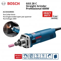 Bosch GGS 28 C Straight Grinder Professional 600W (0601220070)
