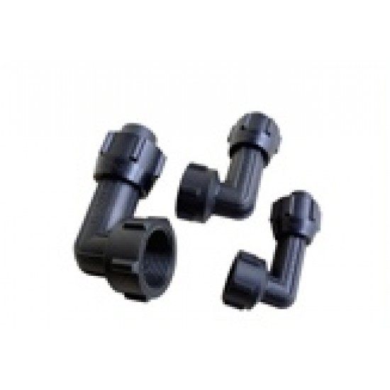 Hansen Fittings HFTE 25.1/2 Female Thread Elbow 25MM x 1/2'' - Black Hansen Fittings HFTE 25.1/2 Female Thread Elbow 25MM x 1/2'' - Black