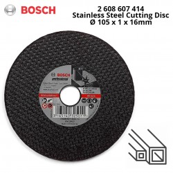 Bosch SA 60 T BF Cutting Disc Stainless Steel 4" 105MM (D) x 1MM (T) x 16MM (AS) -2608607414