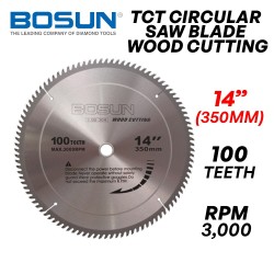 Bosun TCT Circular Saw Blade Wood Cutting Disc 14" 350MM (D) x 100T x 3MM (T) x 30MM (BD)