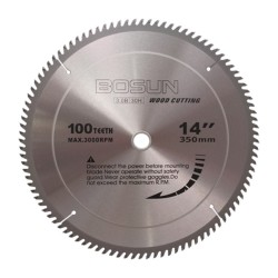 Bosun TCT Circular Saw Blade Wood Cutting Disc 14" 350MM (D) x 100T x 3MM (T) x 30MM (BD)