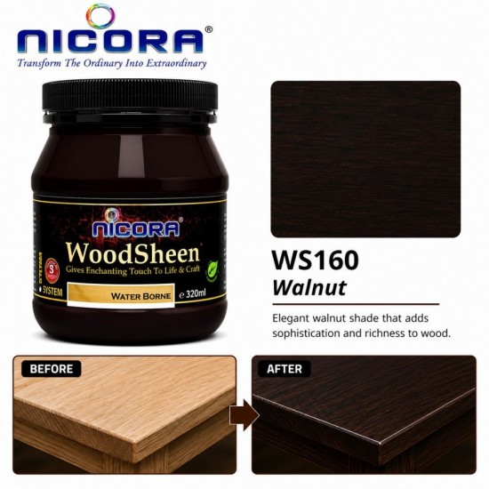 Nicora WoodSheen Water-based Lacquer 320ML Nicora WoodSheen Water-based Lacquer 320ML