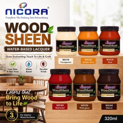 Nicora WoodSheen Water-based Lacquer 320ML