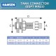 Hansen Fittings HTC 25.3/4 Tank Connector 25MM x 3/4'' - Black Hansen Fittings HTC 25.3/4 Tank Connector 25MM x 3/4'' - Black
