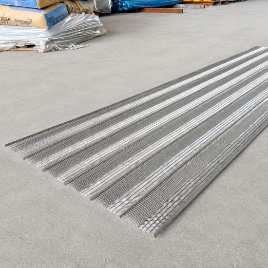 Expanded Metal Rib Lath 'Hi-Rib' #25 0.30MM 2' (W) x 7' (H) - Mild Steel