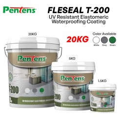 Pentens Fleseal T-200 UV Resistant Elastomeric Waterproofing Coating 20KG