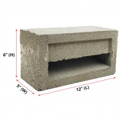 Ventilation Bricks Zig-Zag 5" (W) x 6" (H) x 12" (L)
