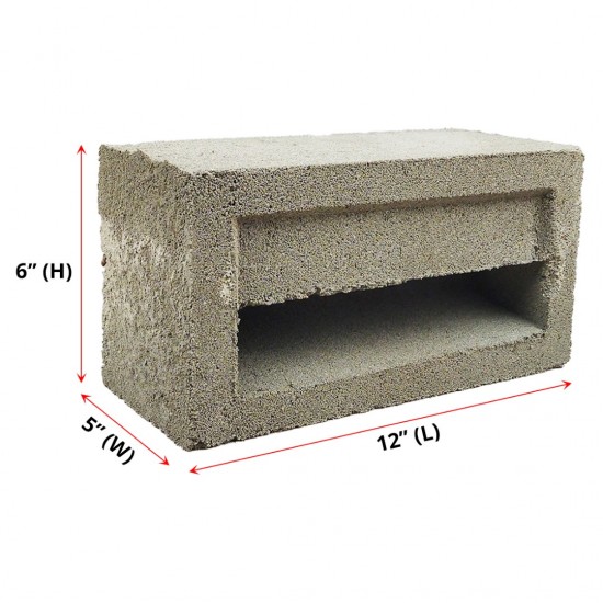 Ventilation Bricks Zig-Zag 5" (W) x 6" (H) x 12" (L)