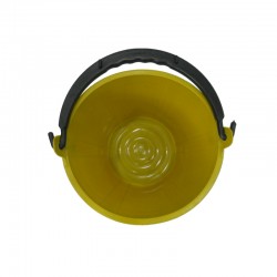 Koyomat PVC Cement Bucket (Yellow) with Steel Handle