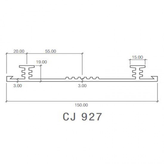 Corkjoint® Style CJ 927 Sure-Stop® PVC Waterstop (International Profiles) External Construction 150MM (W) x 20M (L) (ORANGE) Corkjoint® Style CJ 927 Sure-Stop® PVC Waterstop (International Profiles) External Construction 150MM (W) x 20M (L) (ORANGE)