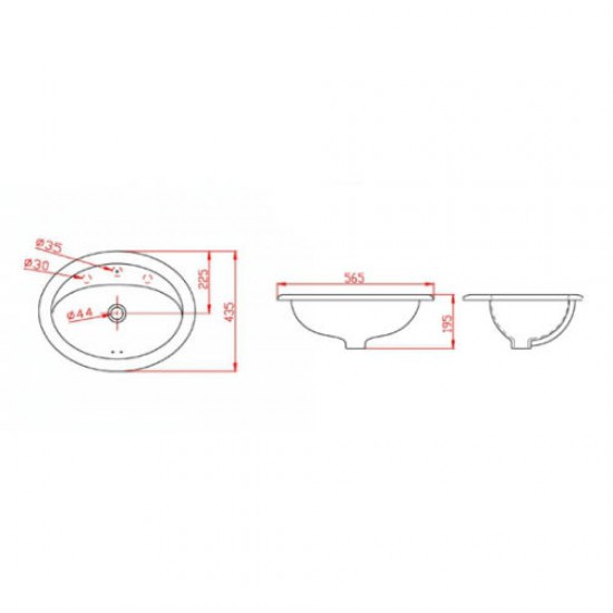 Inno WB2004 Jade Counter Top Basin (WHITE)