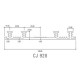 Corkjoint® Style CJ 928 Sure-Stop® PVC Waterstop (International Profiles) External Construction 200MM (W) x 20M (L) (ORANGE)
