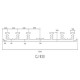 Corkjoint® Style CJ 930 Sure-Stop® PVC Waterstop (International Profiles) External Construction 320MM (W) x 12M (L) (ORANGE)