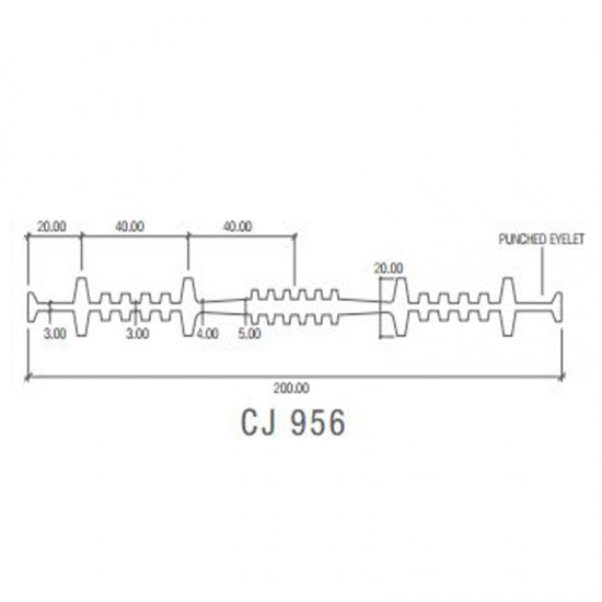 Corkjoint® Style CJ 956 Sure-Stop® PVC Waterstop (International Profiles) Internal Construction 200MM (W) x 20M (L) (ORANGE) Corkjoint® Style CJ 956 Sure-Stop® PVC Waterstop (International Profiles) Internal Construction 200MM (W) x 20M (L) (ORANGE)