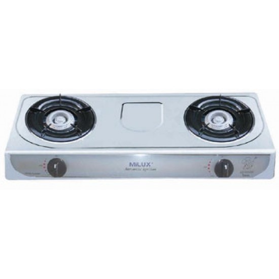 Milux YS-2020B Double Burner Gas Stove