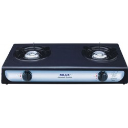 Milux YS-1010B Epoxy Double Burner Gas Stove