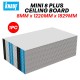 Knauf Mini 8 Plus Gypsum Plasterboard Tapered Edge 8MM (T) x 1220MM 4' (W) x 1829MM 6' (L) 