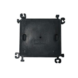 PVC Electrical Conceal Box 3"x3" One Partition (BLACK)