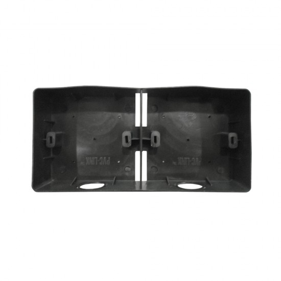 PVC Electrical Conceal Box 3"x7" Two Partition (BLACK) PVC Electrical Conceal Box 3"x7" Two Partition (BLACK)