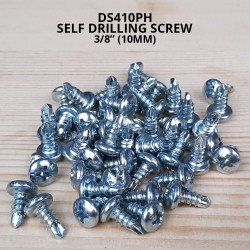 Self Drilling Screw DS410PH(ZP) #8 x 3/8" (10MM) Zinc Plated Pan Head (50PCS/PKT)