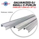 Astino Galvanized G.I Small C-Purlin For Plaster Ceiling Works 34MM (W) x 12MM (H) x 0.30MM (T) x 3657.6MM 12' (L)