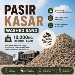 Washed Sand / Pasir Kasar (LOAD) Washed Sand / Pasir Kasar (LOAD)