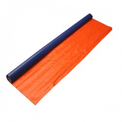 Tarpaulin Canvas Roll (Blue/Orange)  6' (L) x 114' (W)