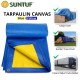 Tarpaulin YBK-1515 Canvas Sheet (Blue/Yellow) C/W Reinforcement Rings 15' (W) x 15' (L)
