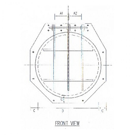 Spirolite HDPE Wall Mounted Flap Gate (Circular) 1200MM (L) x 1200MM (H) Spirolite HDPE Wall Mounted Flap Gate (Circular) 1200MM (L) x 1200MM (H)