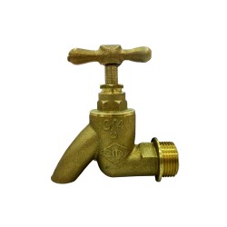 CITY Brass Bib Tap (Heavy Duty) 3/4" 