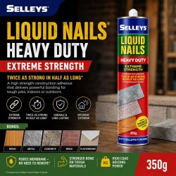 Selleys Liquid Nails Heavy Duty Extreme Strength Construction Adhesive Interior/Exterior 350g