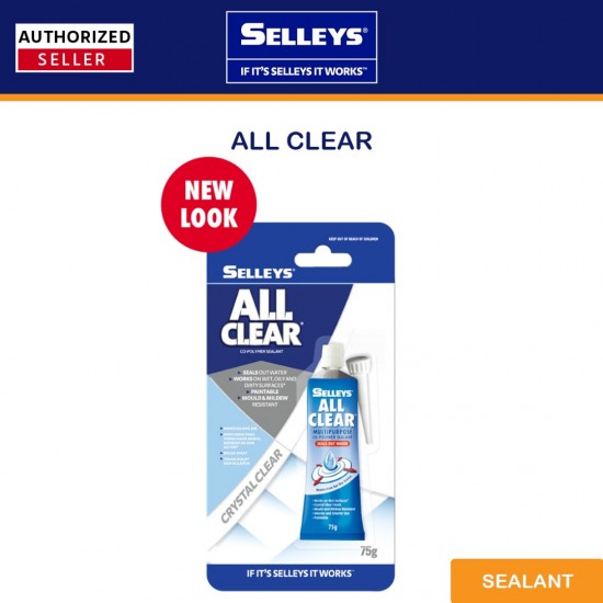 Selleys All Clear 75g - Crystal Clear Selleys All Clear 75g - Crystal Clear