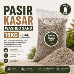 Washed Sand / Pasir Kasar 15KG (BAG) Washed Sand / Pasir Kasar 15KG (BAG)