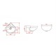 Inno WB2011 Spiral Corner Basin (WHITE)