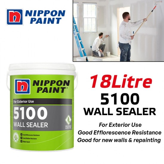 Nippon Paint 5100 Wall Sealer Water-Based For Exterior Use 18L Nippon Paint 5100 Wall Sealer Water-Based For Exterior Use 18L