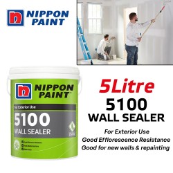 Nippon Paint 5100 Wall Sealer Water-Based For Exterior Use 5L