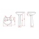 Inno BP3001 Universal Pedestal (WHITE)