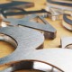 Lucky Symbol Numbering Arcylic Base with Stainless Steel Hairline Finish 2" Lucky Symbol Numbering Arcylic Base with Stainless Steel Hairline Finish 2"