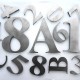 Lucky Symbol Alphabet Arcylic Base with Stainless Steel Hairline Finish 4" Lucky Symbol Alphabet Arcylic Base with Stainless Steel Hairline Finish 4"