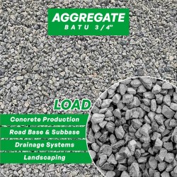 Aggregate Stone / Batu 3/4" (LOAD)