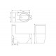 Inno Sericite WC1030 Phonolite Washdown One Piece Water Closet S-Trap (WHITE)
