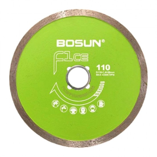 Bosun F1CE Diamond Blade for Ceramic 4" 110MM (D) x 1.4MM (T) x 20MM (AS)