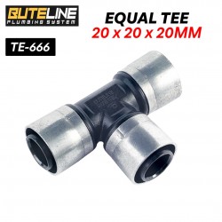 Buteline Fittings Equal Tee 20MM x 20MM x 20MM (PE) TE-666